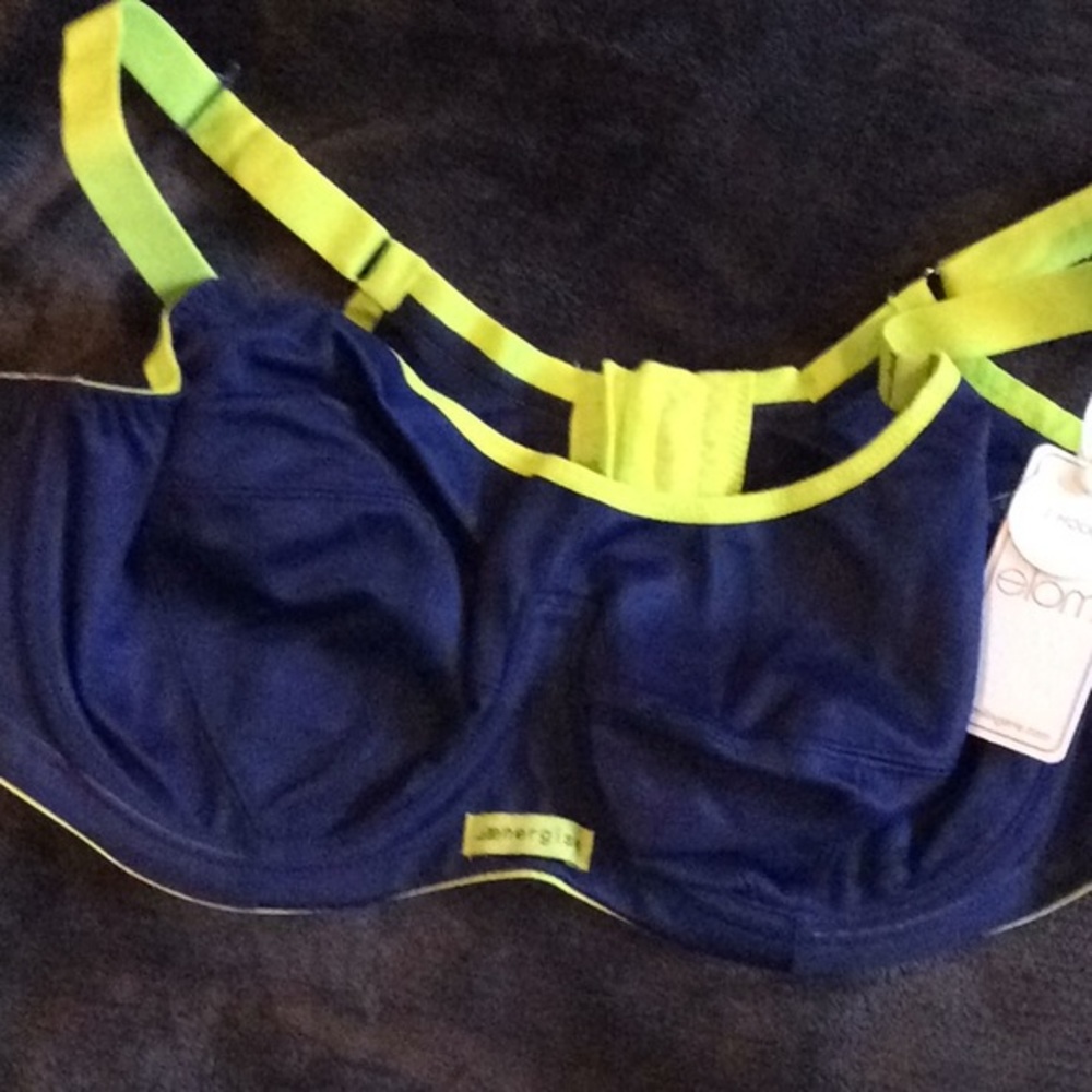 NWT Elomi energise Navy bra 38D
